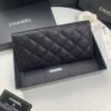 Chanel wallet in black caviar leather with gold hardware